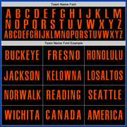 Custom Thunder Blue Orange-Black Authentic Baseball Jersey