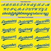 Custom Light Yellow Green-White Authentic Baseball Jersey