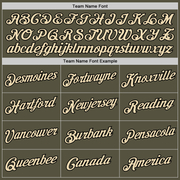 Custom Olive Cream-Black Performance Salute To Service T-Shirt