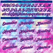 Custom Tie Dye Royal-Pink 3D Performance T-Shirt