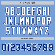 Custom Light Blue Royal-White Authentic Baseball Jersey