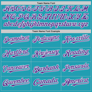 Custom Teal Purple-White Mesh Authentic Throwback Baseball Jersey