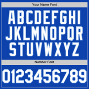 Custom Thunder Blue White-Light Blue Authentic Baseball Jersey