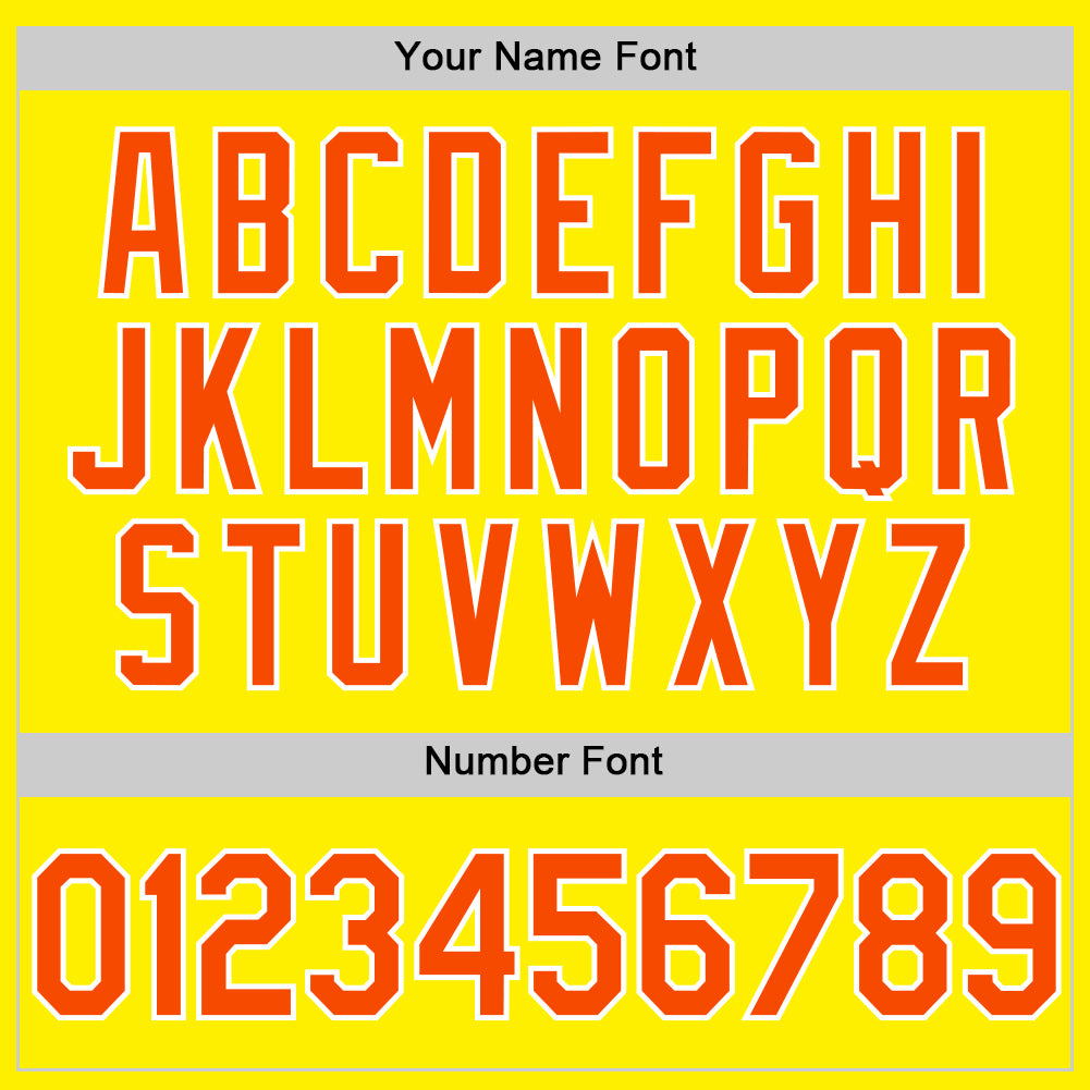 Custom Light Yellow Orange-White Authentic Baseball Jersey