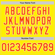 Custom Light Yellow Orange-White Authentic Baseball Jersey