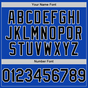 Custom Thunder Blue Black-White Authentic Baseball Jersey