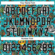 Custom Teal Black-White 3D Emi Bee Purrmaids Authentic Baseball Jersey