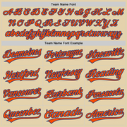 Custom Sand Orange-Royal Authentic Baseball Jersey