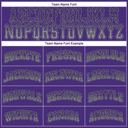 Custom Purple Gray-Black Authentic Drift Fashion Baseball Jersey