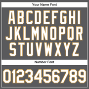 Custom Steel Gray White-Old Gold Authentic Baseball Jersey