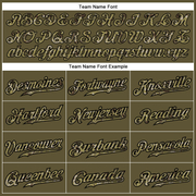 Custom Olive Camo-Black Authentic Salute To Service Baseball Jersey