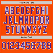 Custom Orange Purple-White Authentic Baseball Jersey
