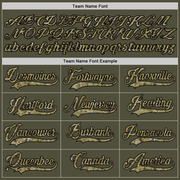 Custom Olive Camo-Black Authentic Salute To Service Baseball Jersey