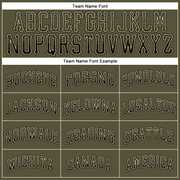 Custom Olive Black-Cream Authentic Drift Fashion Salute To Service Baseball Jersey