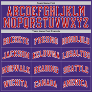 Custom Purple Red-White Authentic Baseball Jersey