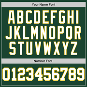 Custom Green White-Gold Authentic Baseball Jersey