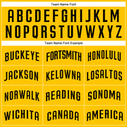 Custom Gold Black Authentic Baseball Jersey