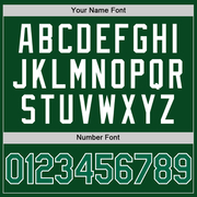 Custom Green Kelly Green-White Authentic Throwback Baseball Jersey