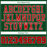 Custom Green Red-Black Authentic Baseball Jersey