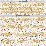 Custom White Old Gold 3D Pattern Design Beer Festival Authentic Baseball Jersey