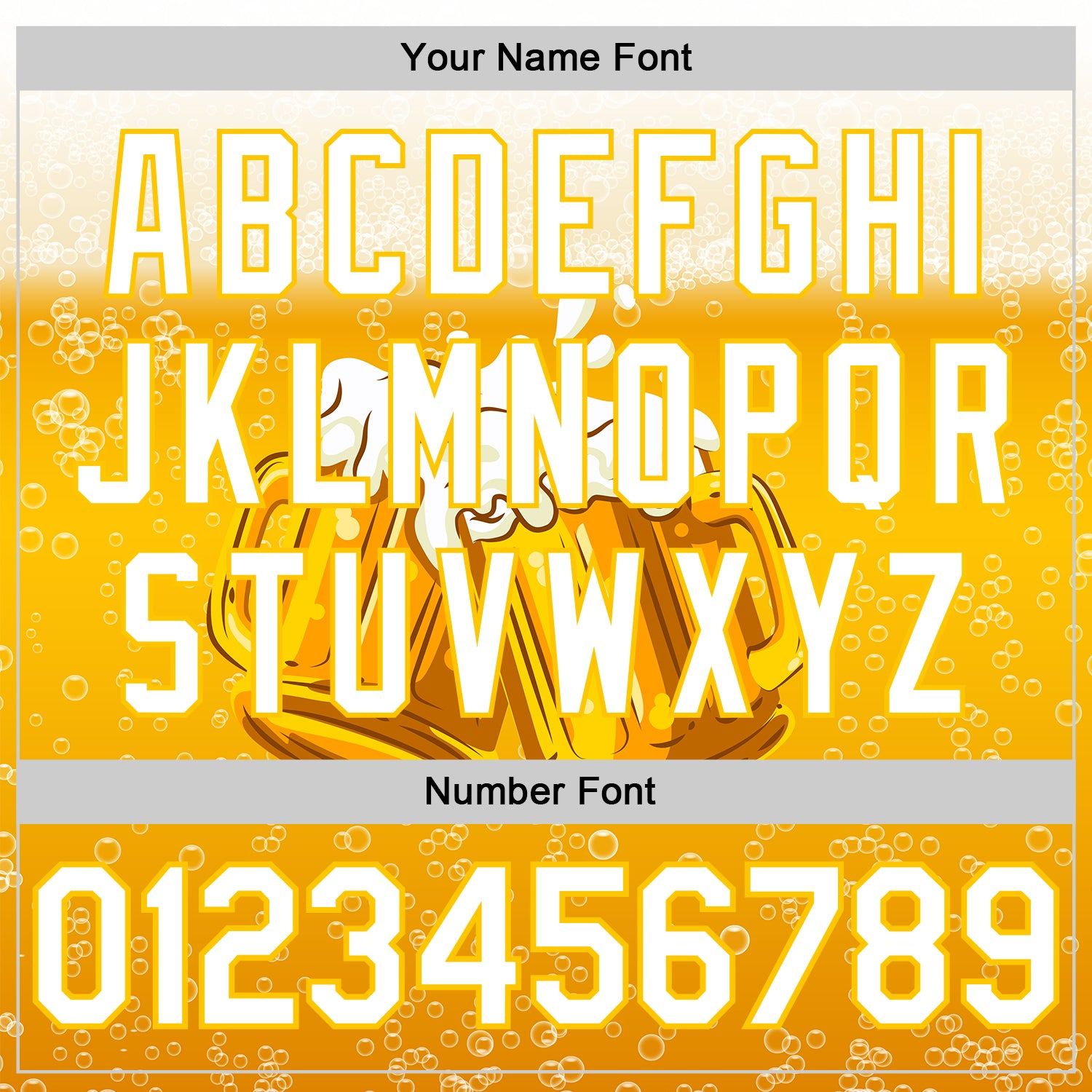 Custom Yellow White 3D Pattern Design International Beer Day Authentic Baseball Jersey