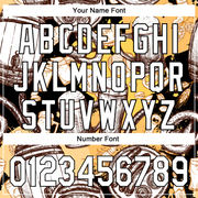 Custom White Black 3D Pattern Design Beer Festival Authentic Baseball Jersey