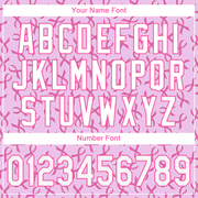 Custom Pink White 3D Pattern Design Breast Cancer Authentic Baseball Jersey