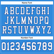 Custom Powder Blue White-Royal Mesh Authentic Football Jersey