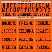 Custom Orange Vintage USA Flag-Black Mesh Authentic Football Jersey