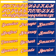 Custom Royal Red-Yellow Split Fashion Performance T-Shirt