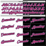 Custom Black Pink-Light Blue Split Fashion Performance T-Shirt