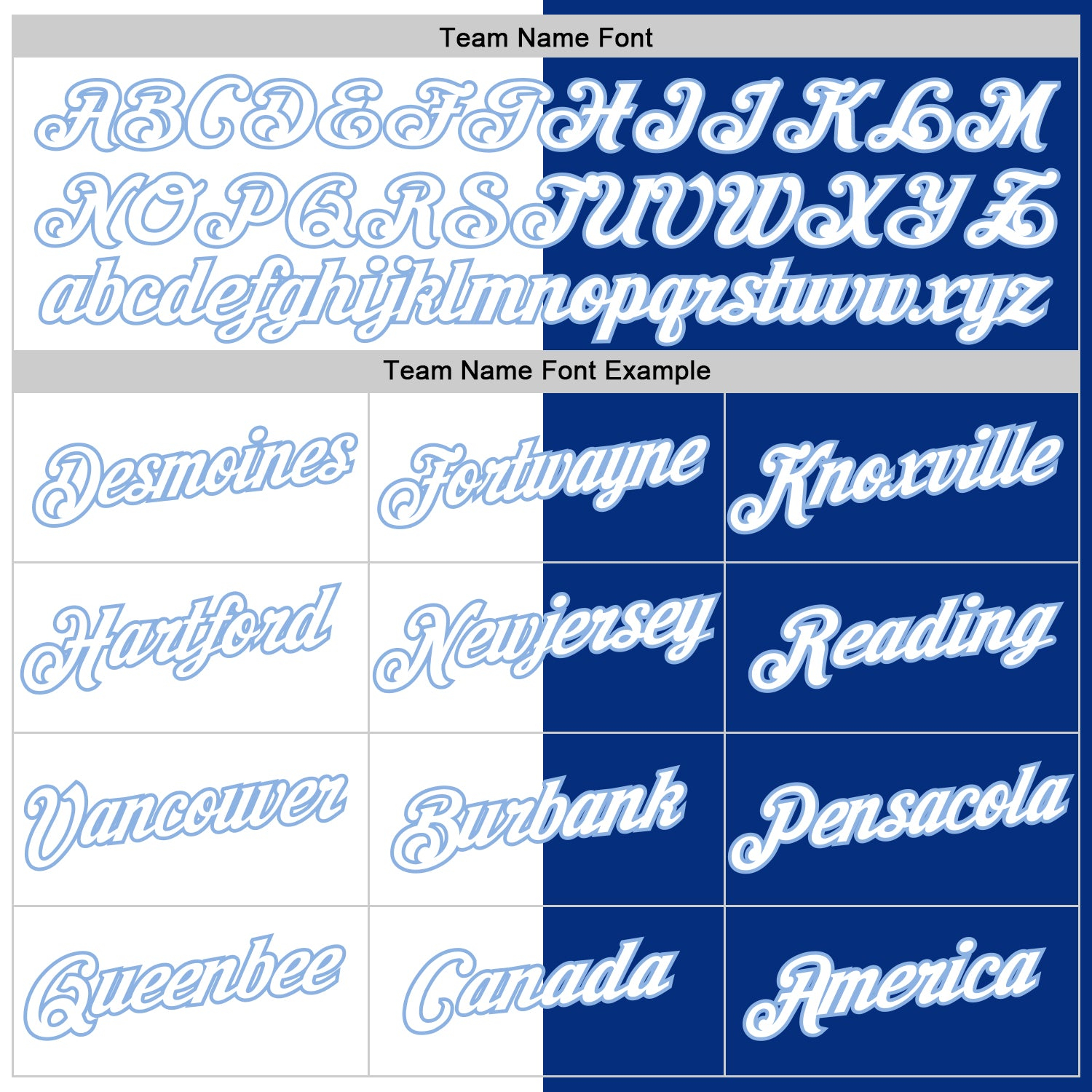 Custom Royal White-Light Blue Split Fashion Performance T-Shirt