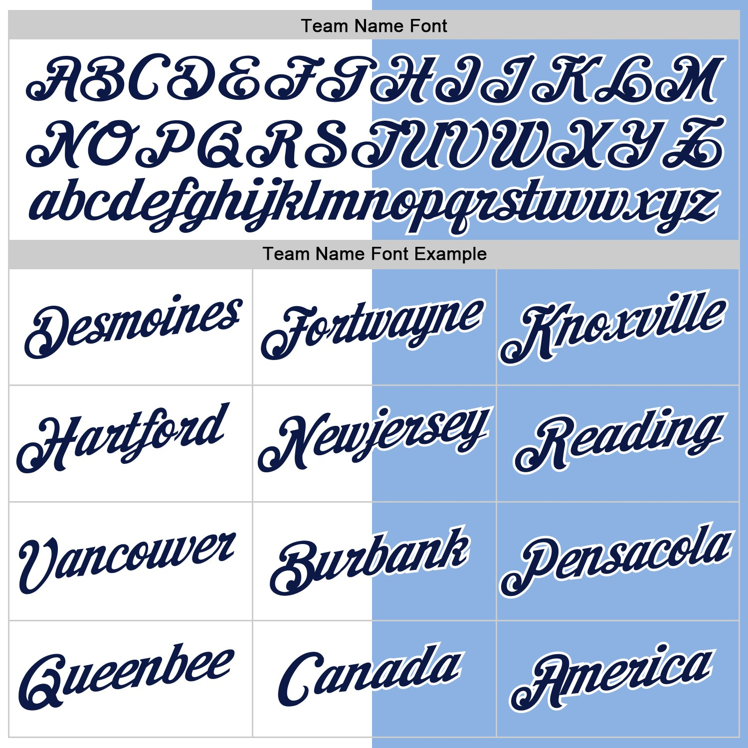 Custom Light Blue Navy-White Split Fashion Performance T-Shirt