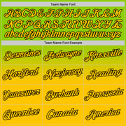 Custom Neon Green Yellow-Black Fade Fashion Performance T-Shirt