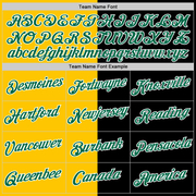 Custom Black Kelly Green-Yellow Split Fashion Performance T-Shirt