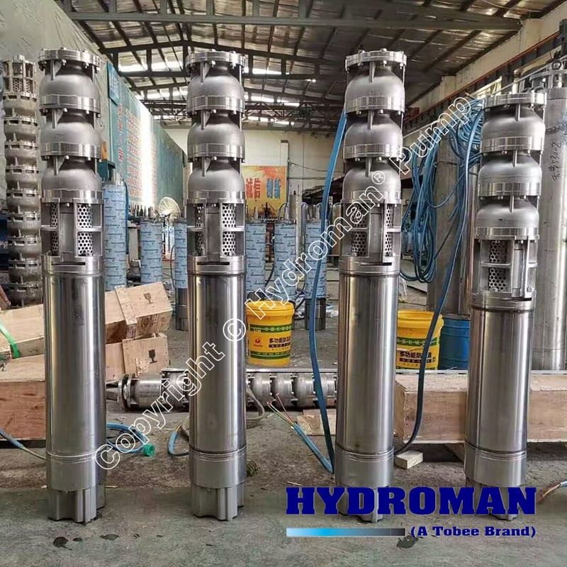 SS submersible borehole pump