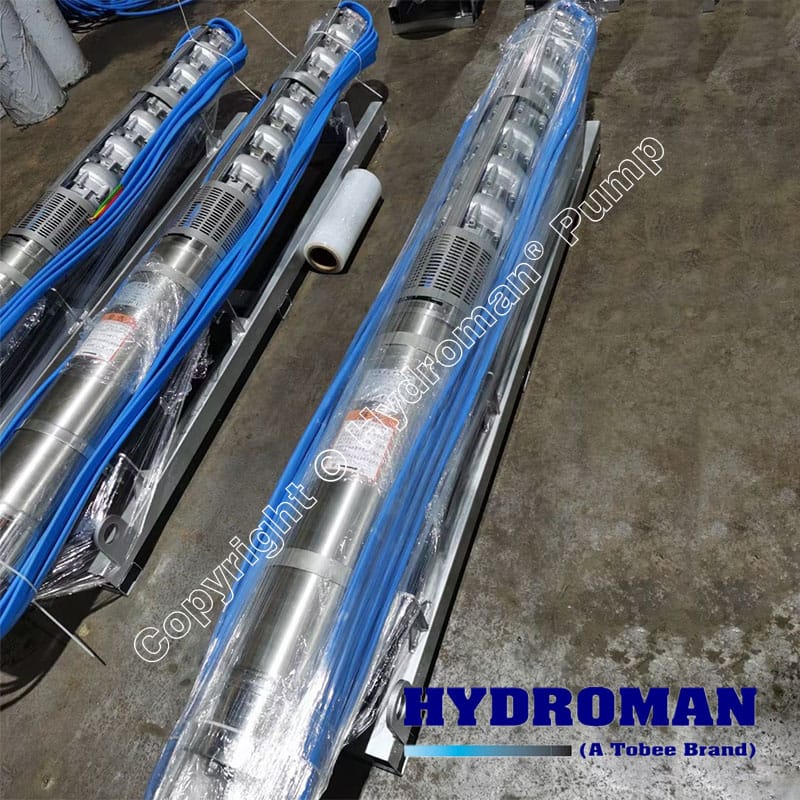 Submersible borehole pump