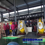 Submersible sewage pump with cooling jacket for the dry installation