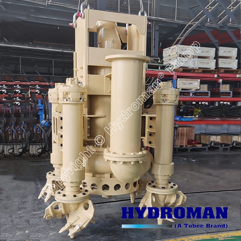 Hydraulic Submersible Dredge Pump with 4 Side Cutters