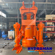 Hydroman Gravel Pump on Excavator