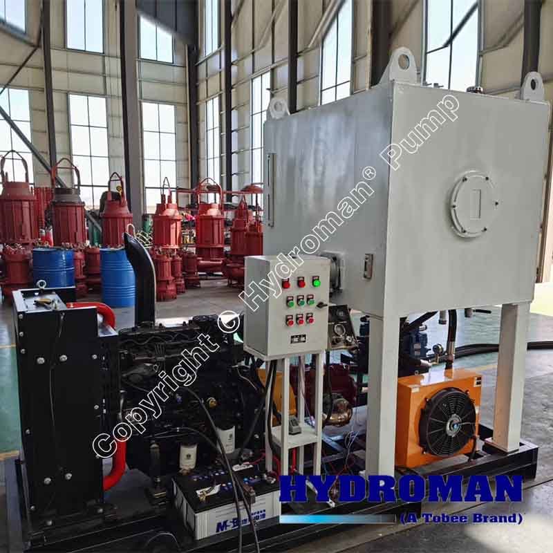 Hydroman Hydraulic Gravel Pump with Actuator System
