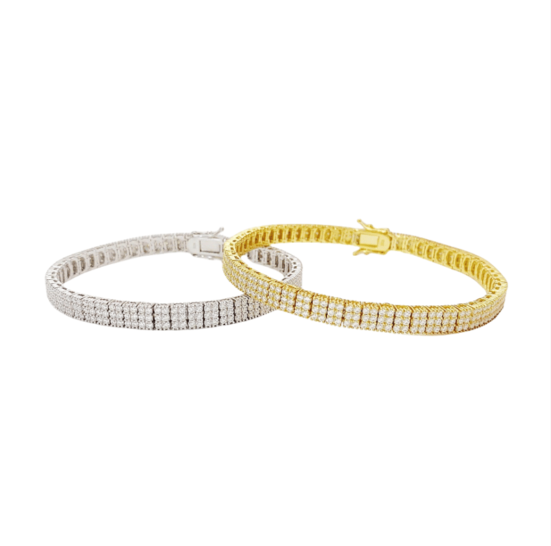 Hip-Hop Inspired Moissanite Bracelet for Men and Women: S925 Sterling Silver