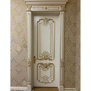 Factory Hot Selling European Style Luxury White Solid Wood Door for Interior Bedroom Doors