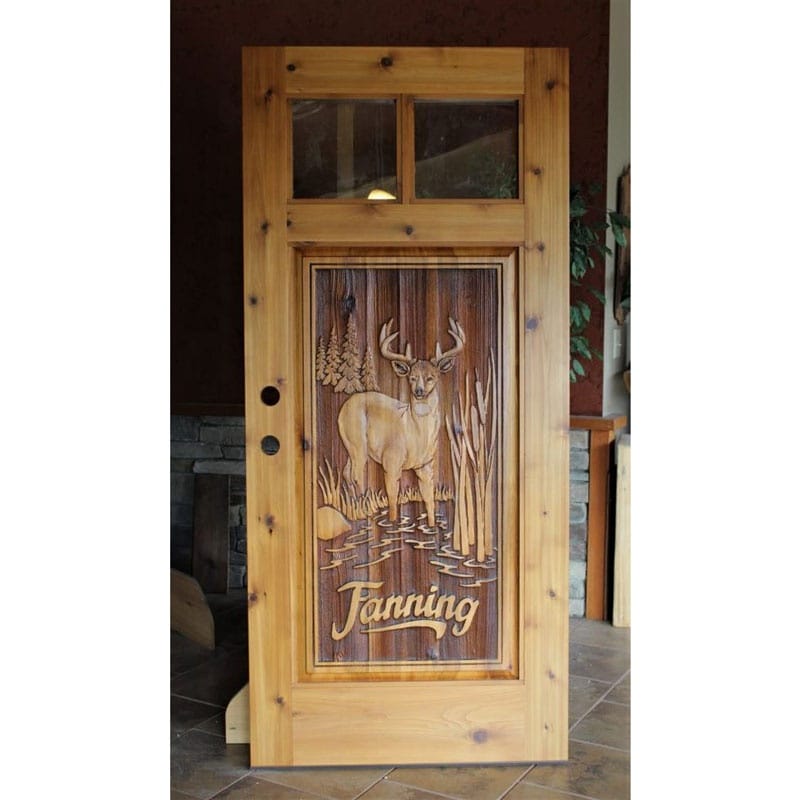 Malaysia's Best-selling Appearance Solid Wood Fancy Modern Design Door Premium Wood Door