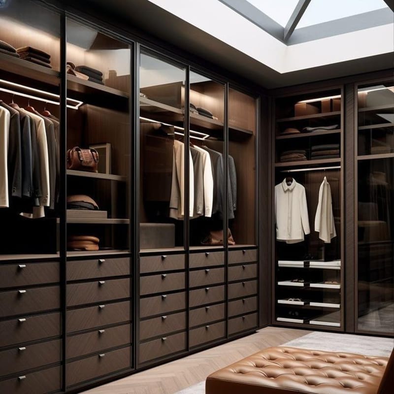 Customized Easy-to-assemble Classic And Latest Plywood Furniture, Oak Double-door Wardrobe