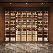 Modern Luxury Living Room Storage Wine Home Bar Cabinet Clear Glass Wine Cellar Display Cooler