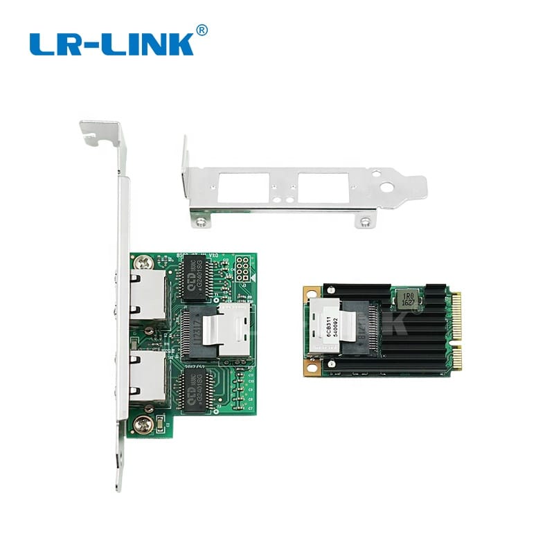 LR-LINK LRES2202PT Mini PCIe Full Size Dual-port Copper Ethernet Lan Card