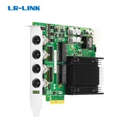 LRES4011MT-POE M12 X-code PCIe X4 Quad Port PoE+ M12 Gigabit Vision Frame Grabber Card Rail Transport