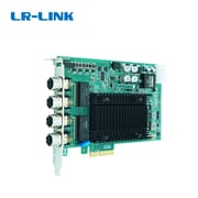 LR-LINK LRES4006MT-PoE PCIe X4 Quad Port 4*RJ45 Gigabit M12 Connector X-Code PoE+ Frame Grabber Card