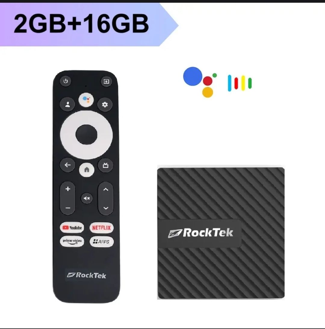 SYTA New UHD Google Certificated Mini Tv Box RockTek M801 GB1 4K Android TV Dongle